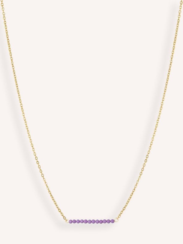Vergulde ketting met gemstones
