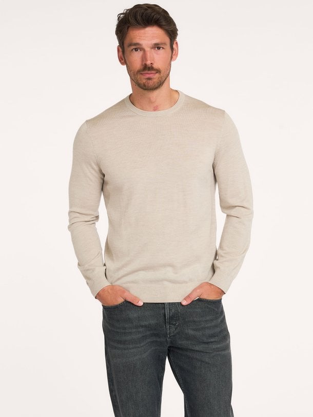PULLOVER CREW NECK D BROWN Wollen trui