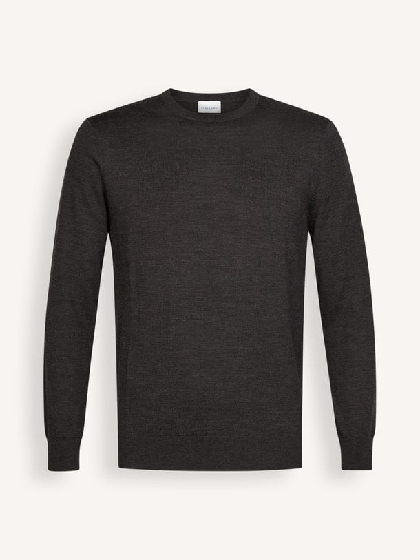 PULLOVER CREW NECK D BROWN Wollen trui