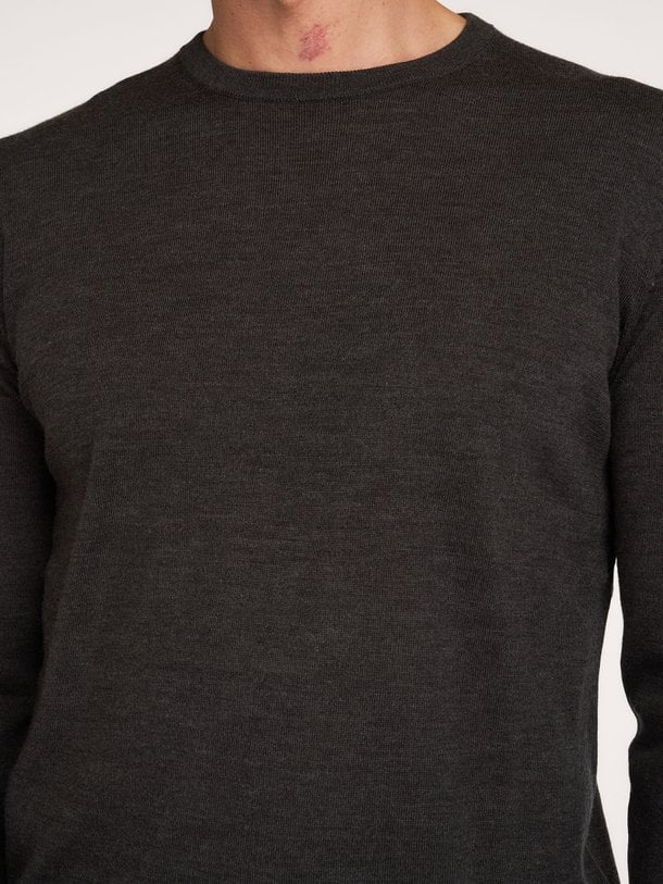 PULLOVER CREW NECK D BROWN Wollen trui