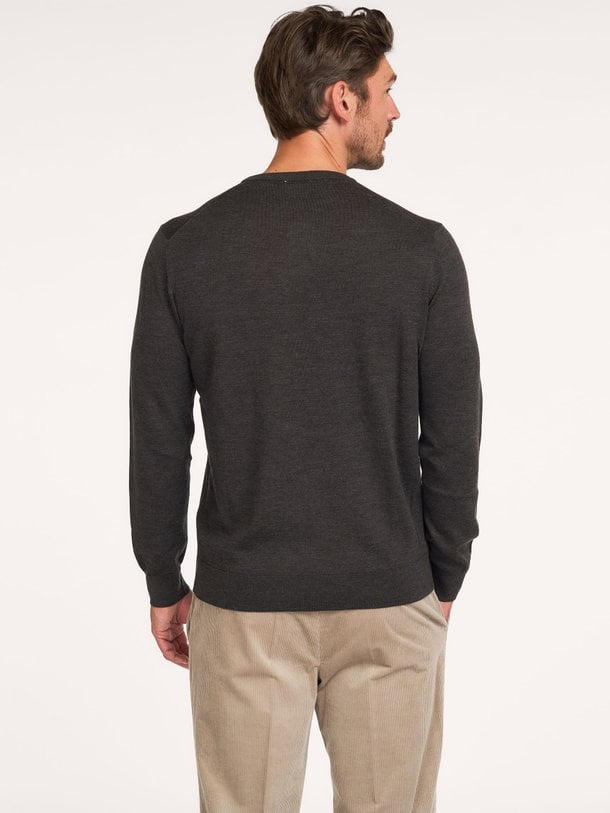 PULLOVER CREW NECK D BROWN Wollen trui