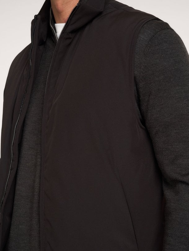 OUTERW BW MAGN D.BROWN Geweven bodywarmer