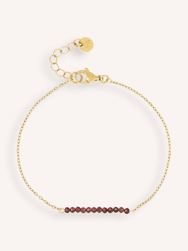 Petite gemstone armband Vergulde armband met gemstones