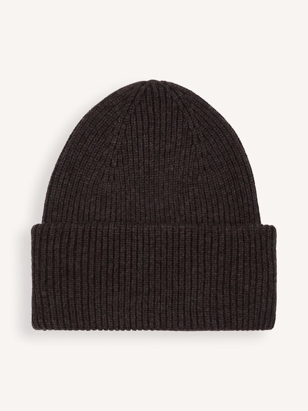 BEANIE WOOL D BROWN Wolmix beanie
