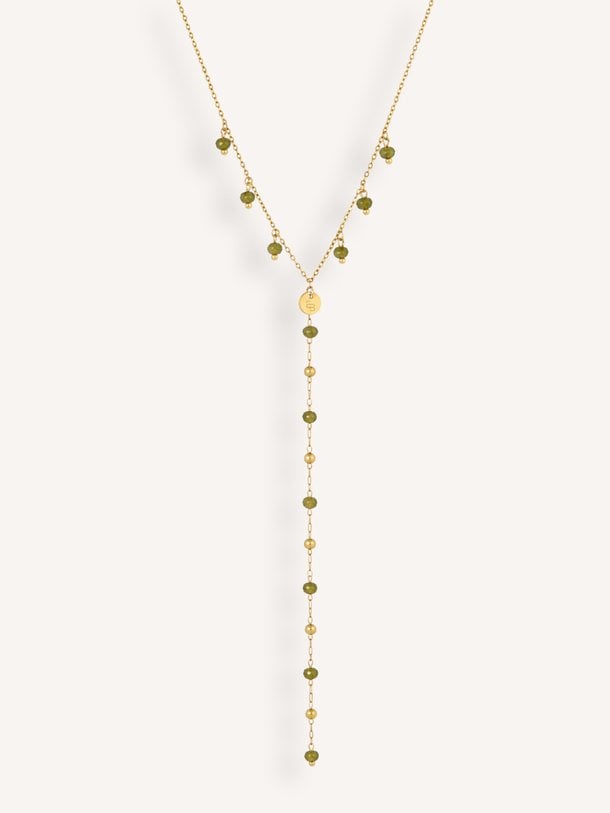 Gemstone Cascade ketting Vergulde gemstone ketting