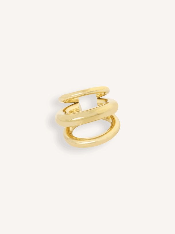 Vergulde earcuff