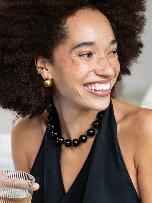3-delige earcuff (enkel) Vergulde earcuff