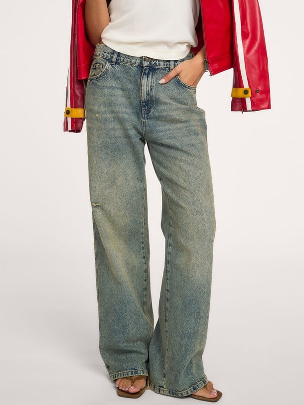 LUCKY-YVE Lucky-Yve, high waist wide leg jeans