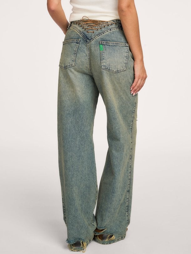 LUCKY-YVE Lucky-Yve, high waist wide leg jeans