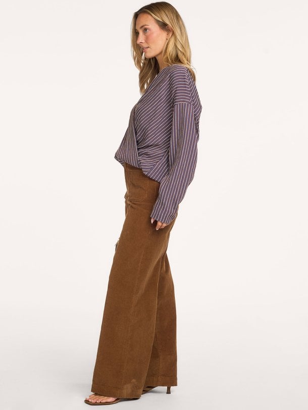 Joelle, viscosemix gestreepte top