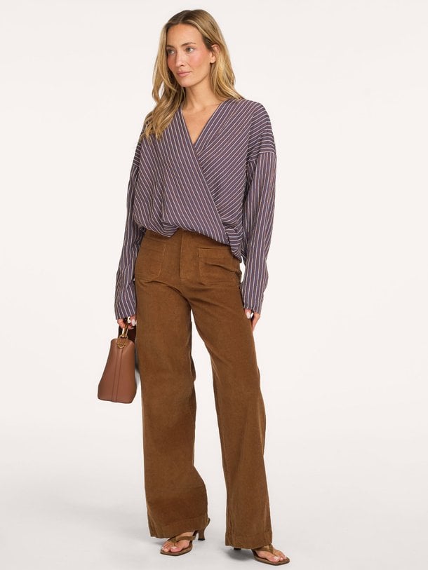 Joelle, viscosemix gestreepte top