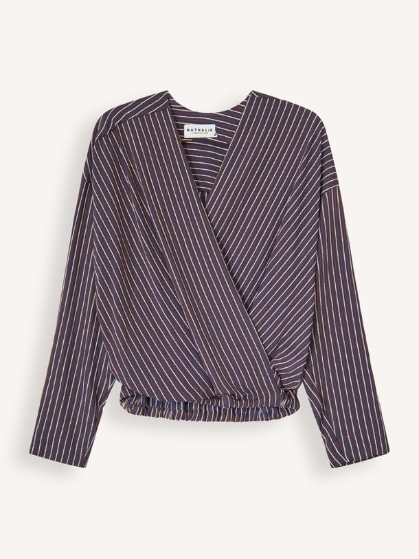 Joelle Joelle, viscosemix gestreepte top