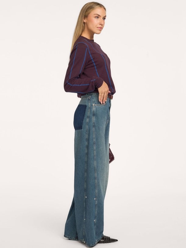 Jayden, high waist wide leg jeans