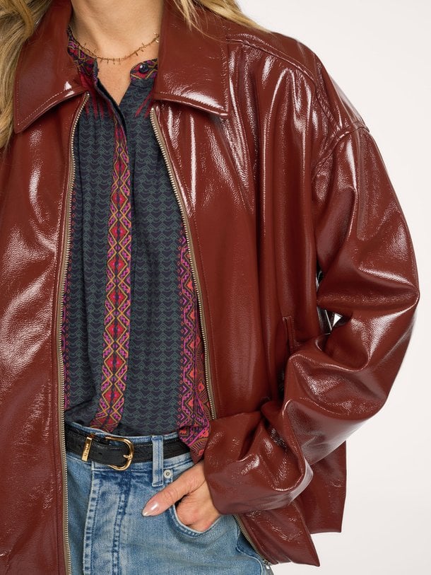 Jan, leatherlook jack