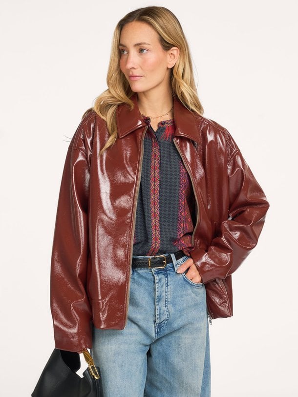 Jan, leatherlook jack