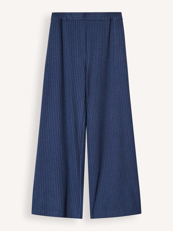 Gio Gio, katoenmix gestreepte broek
