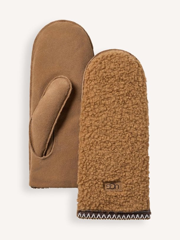 UGGBRAID MITTEN Uggbraid, suède teddy wanten