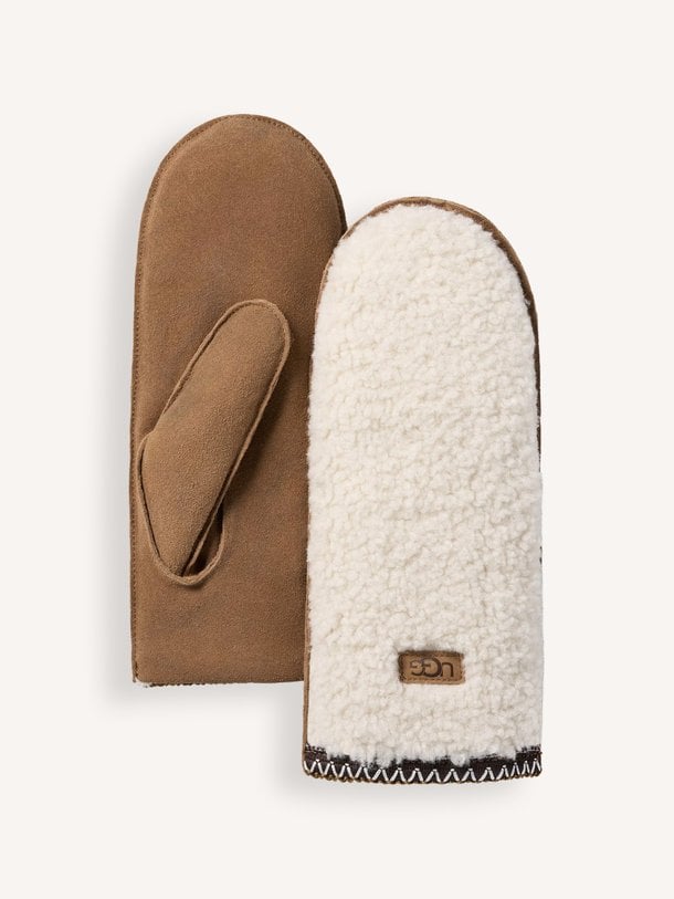 UGGBRAID MITTEN Uggbraid, suède teddy wanten