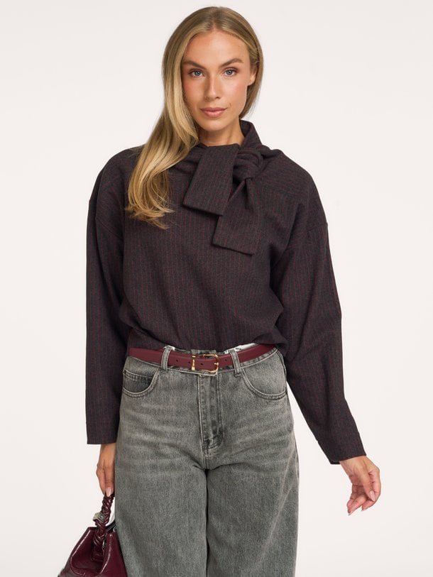 Josefin Josefin, katoenmix gestreepte top