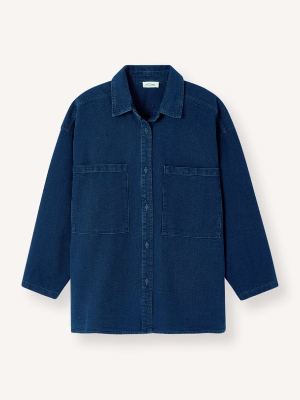 COMOW Comow, denim oversized blouse