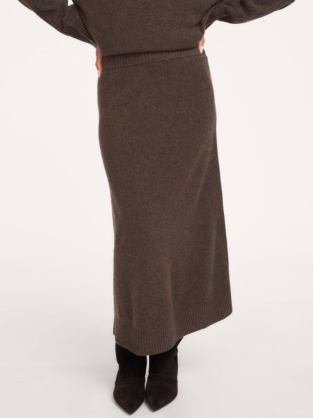 300449 Merino wol gemeleerde rok