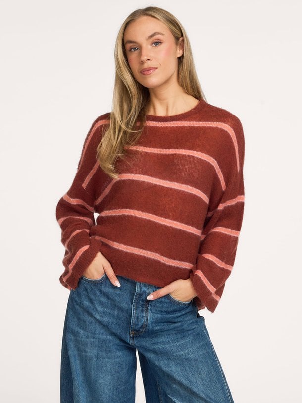 BODYROW Bodyrow, cashmeremix gestreepte trui