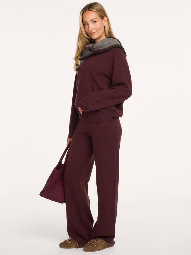 201682 Wol/cashmeremix badstof broek