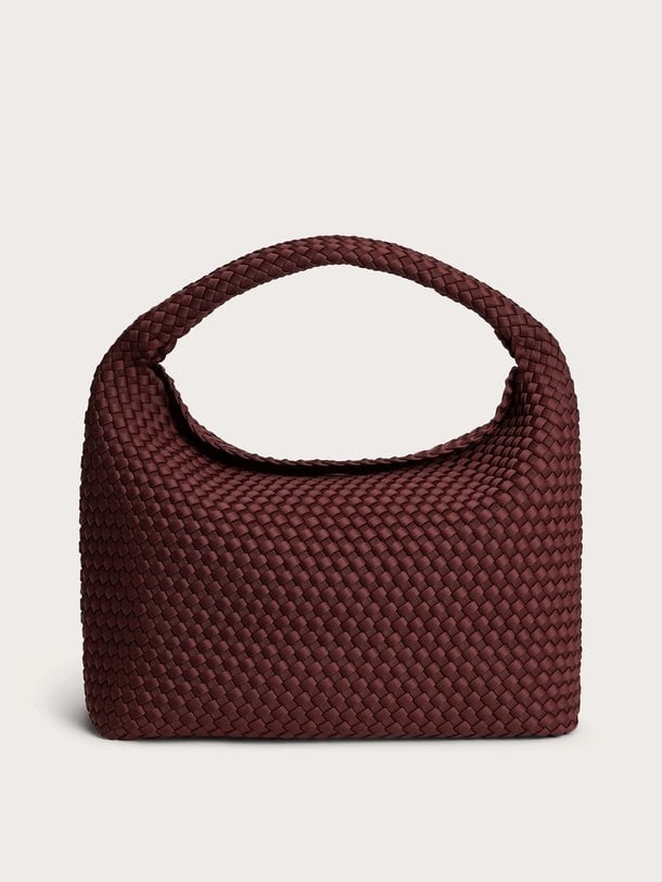 Gevlochten bucket handtas large