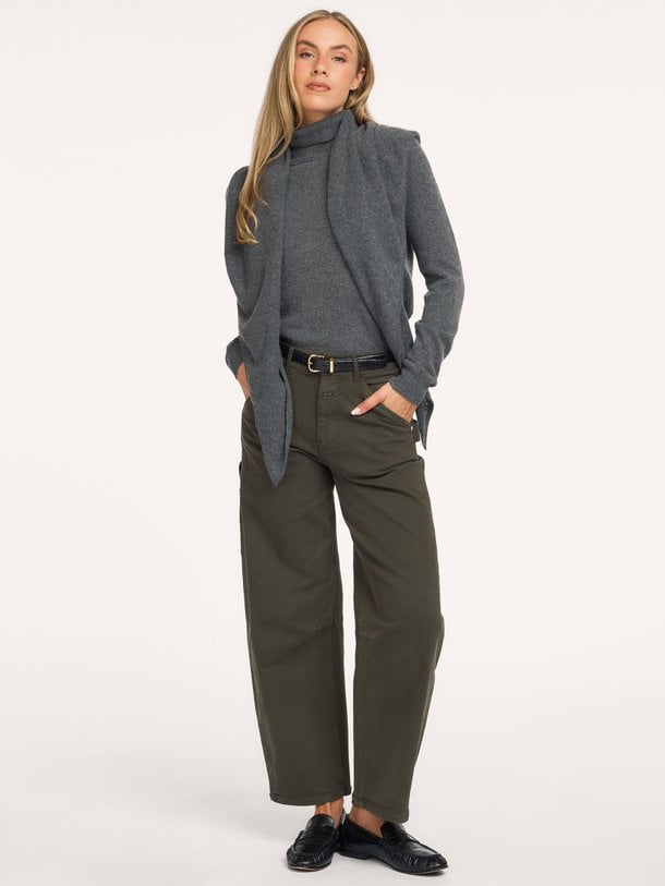 T1 BOUNA ASMARA CHINA High waist barrel fit jeans