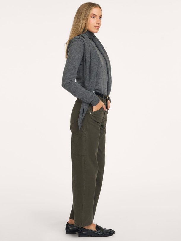 T1 BOUNA ASMARA CHINA High waist barrel fit jeans