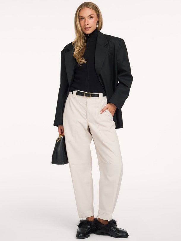 RHANNON Rhannon, wolmix barrel fit broek