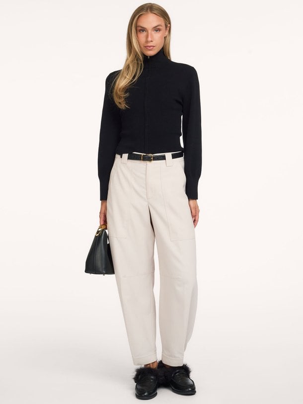 RHANNON Rhannon, wolmix barrel fit broek