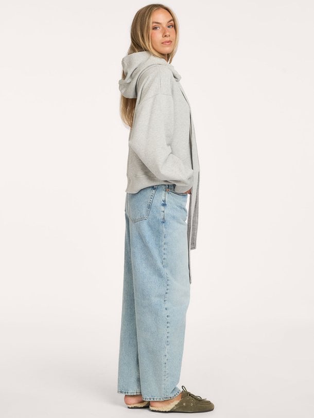 Katoenen gemêleerde hoodie
