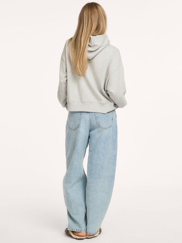 Katoenen gemêleerde hoodie