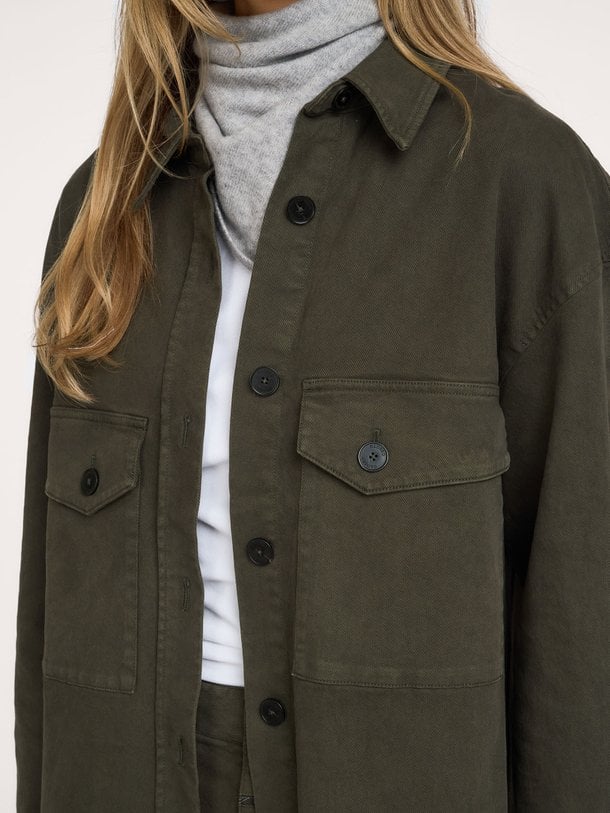 Organic cottonmix oversized blouse