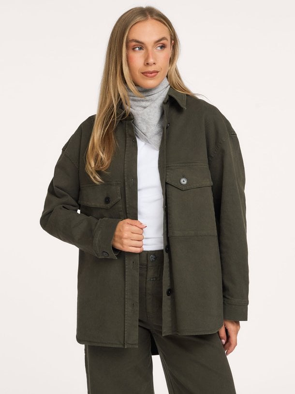 Organic cottonmix oversized blouse