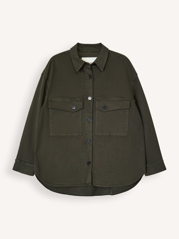 Organic cottonmix oversized blouse