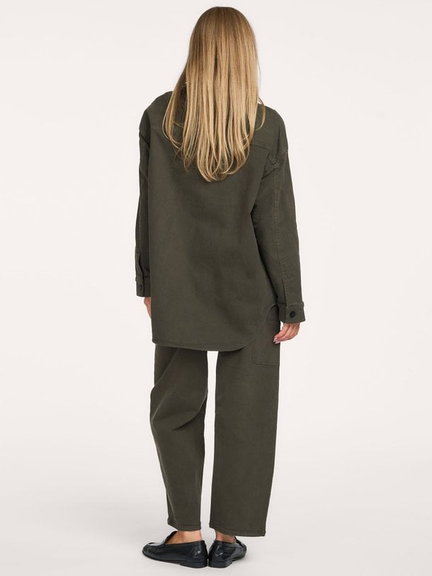 Organic cottonmix oversized blouse