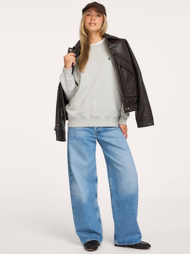 Katoenen gemêleerde sweater