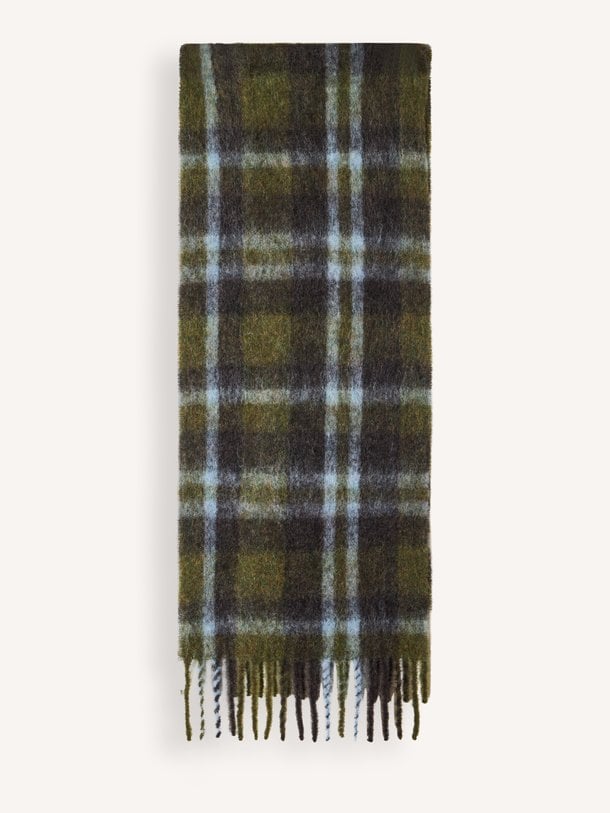 SCARF Wolmix geruite sjaal
