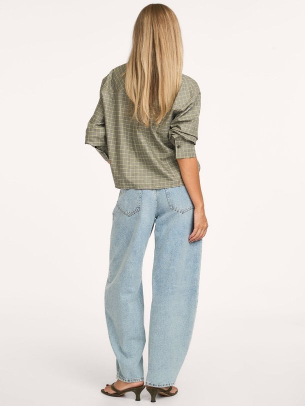 Jazzie, high waist barrel fit jeans