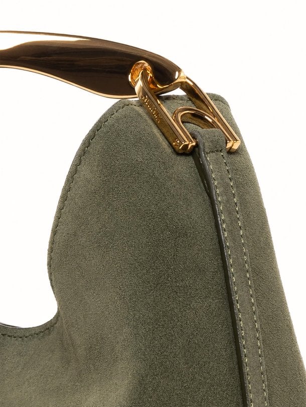 Small Boomerang Suede Small Boomerang, suède schouder-/handtas