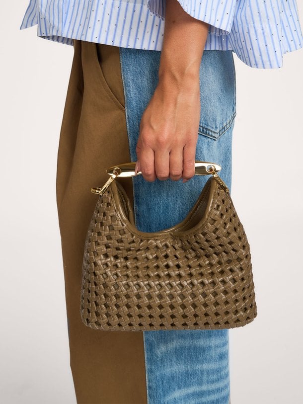Small Boomerang Suede Small Boomerang, lederen schouder-/handtas
