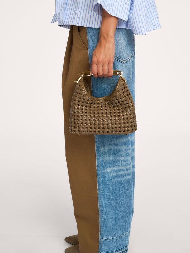 Small Boomerang Suede Small Boomerang, lederen schouder-/handtas