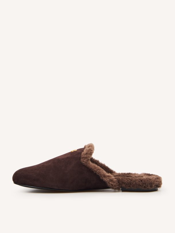 Maranta, suede instappers