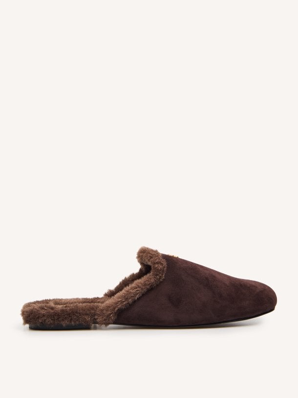 Maranta, suede instappers