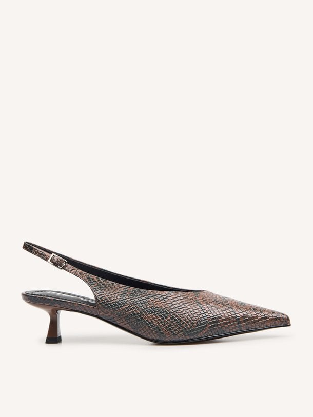 Tiare, lederen slingbacks