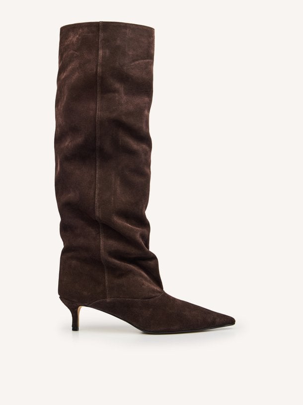 559B60AA-I26 Suede hoge laarzen