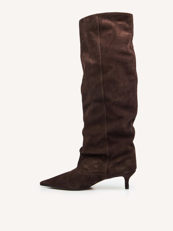 559B60AA-I26 Suede hoge laarzen