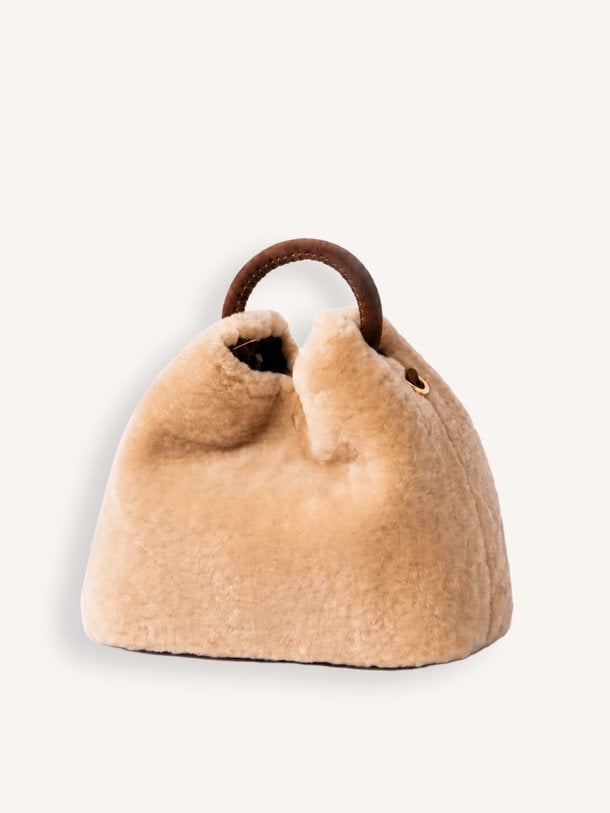 Baozi Baozi, fake fur schouder-/handtas